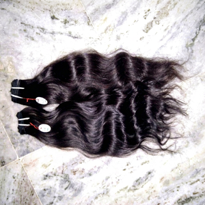 Extensions de cheveux humains indiens Remy 100 % non traités avec double trame cousue à la machine, ondulations super bouclées, compatibles permanente - Product Image 1