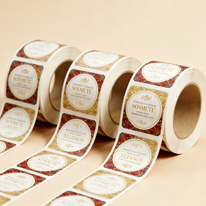 Étiquette d'emballage autocollante robuste, résistante aux déchirures et à l'huile, texte personnalisé pour l'étiquetage des sachets de snacks et des aliments en conserve - Product Image 2