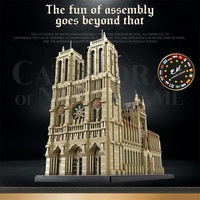 Reobrix 66016 8315PCS Serie Arquitectura Mundial, Modelo de Bloques de Construcción de Notre-Dame de París, Juguete Educativo Técnico, Regalo Festivo