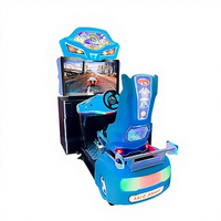 Máquina de Videojuegos de Carreras de Autos, Simulador de Carreras de Autos de Lujo de 32 Pulgadas, Operado con Monedas, Género Popular
