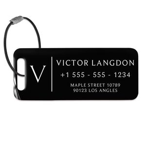 Étiquettes de bagages en aluminium personnalisées avec service de gravure au laser, étiquette nominative résistante à l'eau et articles promotionnels personnalisés - Product Image 1
