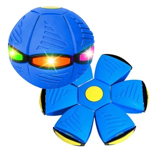 Jouets d'extérieur pour enfants, <span class=keywords><strong>balle</strong></span> de soucoupe <span class=keywords><strong>volante</strong></span> de décompression <span class=keywords><strong>lumineuse</strong></span> et de déformation, <span class=keywords><strong>balle</strong></span> magique d'ovni - Product Image 1