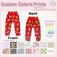 Pantalon Harem Jogger Taille Haute en Tissu Doux à Motif Personnalisé Cactus Géométrique, Coupe Ample pour Filles, Idéal pour les Jeux en Extérieur