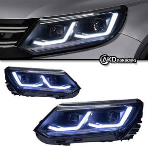 Dédié 10-17 pour Tiguan haute luminosité LED feux diurnes nouvel assemblage de phare de direction à eau lentille haute luminosité - Product Image 2