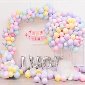 Çin 100 adet 12 18 inç Globos mat Pastel Balon turuncu sarı renkler macaron balonlar Balon