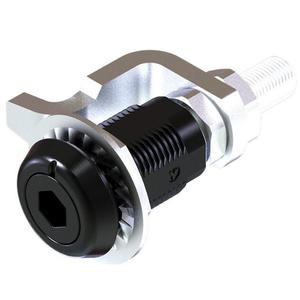 Loquet à came industriel à tête fendue FS7136 <span class=keywords><strong>E3</strong></span>-19-25, en alliage de zinc noir thermolaqué, actionné par outil, à compression, conforme RoHS <span class=keywords><strong>MS</strong></span> - Product Image 4