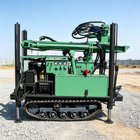 Foreuse pneumatique diesel sur chenilles MKDQZ-160 à vitesse de forage rapide pour puits d'eau, avec moteur de pompe, pour pâturages