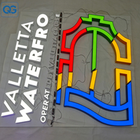 Letreros LED Retroiluminados sin Bordes para Pedidos al por Mayor, Letrero con Logotipo Iluminado LED 3D sin Bordes, Ideal para Tiendas Minoristas Modernas, Centros Comerciales