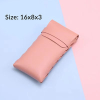 Étui de voyage portable en cuir PU souple pour lunettes, vente en gros d'usine, étui à lunettes de soleil pas cher