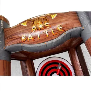 Axe Battle Permainan Lempar Interaktif Tiup, Permainan Karnaval Tiup Kapak Pertempuran untuk Dewasa
