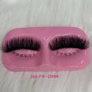 Nhãn Hiệu Riêng 16-25 Mm Lông Mi Dải Với Gai Trông Giống Như Phần Mở Rộng Handmade 5D Bất Chồn Lông Mi Lông Mi Bán Buôn Fluffy - Product Image 3