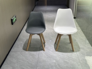 Cina produttore di sedie ristorante gambe in legno PU imbottito sedie da pranzo Scandinavia per casa ufficio Bar di plastica a buon mercato - Product Image 3
