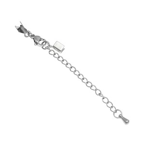 Stainless Steel Chain Clasp Set With Lobster Clasp And Extender For <b>Bracelet</b> Necklace Jewelry Making Accessories - Product Image 5