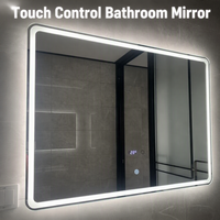 Miroir intelligent LED multifonctionnel personnalisable avec cadre en verre Shunhua pour salle de bain, idéal pour les projets hôteliers