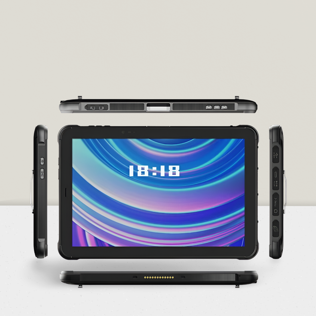 Industrial 10.1-Inch Android Tablet IP65 Waterproof NFC Fingerprint Reader 4G/5G 10000 MAh Battery Android 12