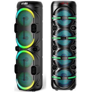 <span class=keywords><strong>Enceinte</strong></span> portable sans fil rechargeable avec lumière LED RGB pour fête privée, 4 x 8 pouces, chariot PA, <span class=keywords><strong>enceinte</strong></span> BT - Product Image 6