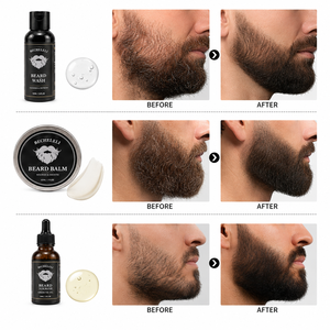 Huile à <span class=keywords><strong>barbe</strong></span> hydratante bio OEM, baume <span class=keywords><strong>et</strong></span> nettoyant pour <span class=keywords><strong>barbe</strong></span> avec sérum à l'argan pour le soin masculin - Logo personnalisé, vente en gros, marque privée - Product Image 4