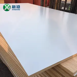 3mm 6mm 12mm 15mm 18mm Fibreboards White Melamine Film Paper Faced Mdf Board For Furniture