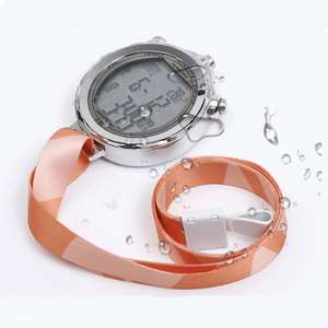 Chronomètre électronique professionnel en argent, grand écran LCD, étanche, rétroéclairage, date, semaine, mémoire 200/500 tours, température - Product Image 4
