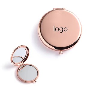 Kim Loại Vòng Gấp Đôi Hai Mặt Gương Mỹ Phẩm 7Cm Nhỏ Gọn Mini Vanity Gương Xách Tay Nhỏ Tay Trang Điểm Túi Gương - Product Image 5