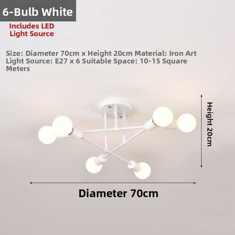 6 ampoules LED blanches Dragon Ball - lumière tricolore