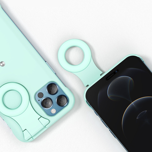 Nhà Máy Tùy Chỉnh Vòng Led Flash Light Up Fill Lights Ảnh Tự Sướng Vẻ Đẹp Điện Thoại Di Động Trường Hợp Bao Gồm Cho iPhone 12 Pro 11 13 Pro Max - Product Image 2