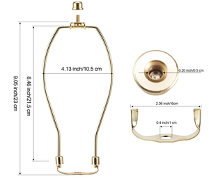 ชุดโคมไฟโลหะทรงฮาร์ปขนาด 9 นิ้ว สไตล์โมเดิร์น จากโรงงานโดยตรง ติดตั้งง่าย |   โคมไฟตั้งโต๊ะและโคมไฟตั้งพื้น |   มีแบบสั่งทำได้ - Product Image 2