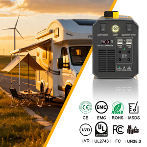Centrales électriques portables 300W, batterie au lithium LiFePO4, générateur solaire à onde sinusoïdale pure, Ruihan, haute capacité, pour voyages en plein air - Product Image 2