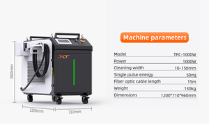 Pelador de pintura láser pulsado de calidad europea 500W 1000W de máquina de limpieza láser de piezas de automóvil de madera con buen servicio postventa - Product Image 2