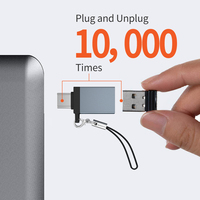 Mini Adaptador USB C a USB 3.0 Hembra de 10 Gbps, Cable de Datos OTG, Accesorios para Teléfono, para Teclados, Cable de Carga para Laptop, Venta al Por Mayor