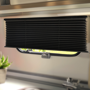 Persiana Opaca Plegable para Ventana de Autocaravana, Cubierta de <span class=keywords><strong>Aislamiento</strong></span> Térmico que Bloquea la Luz Solar para Caravana, Autocaravana, <span class=keywords><strong>Camper</strong></span> Van - Product Image 1