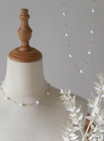 Collar de Cadena de Eslabones de Acero Inoxidable con Perlas de Imitación Geométricas Modernas de Alta Calidad, Chapado en Oro de 18K, Joyería de Regalo