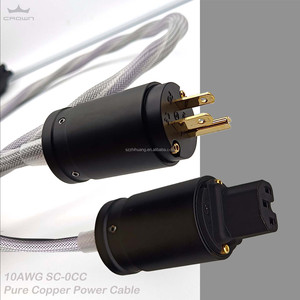 Hi-End accufase ac/us สายไฟ HIFI 5N OCC พร้อมปลั๊ก EU สำหรับเครื่องขยายเสียงซีดีเครื่องเล่นดีวีดีและจอมอนิเตอร์ - Product Image 1