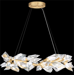 PM Tùy Chỉnh Hiện Đại Sang Trọng Phòng Khách Hoa Vòng Hoa Đèn Chùm Pha Lê Biệt Thự Sáng Tạo Lá Chi Nhánh Phòng Ngủ Pha Lê Pendent Đèn - Product Image 4