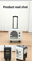 Chariot pliable à 4 roues pour animaux de compagnie, chariot de transport léger pour le camping et les voyages, chariot multifonctionnel pour chats pour la promenade et les courses