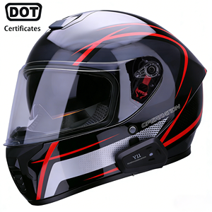 Cascos de Motocicleta Integrales ABS <span class=keywords><strong>con</strong></span> Certificación DOT, Venta al Por Mayor, Nuevos, para Motociclistas de Larga Distancia - Product Image 1
