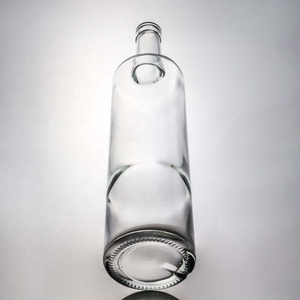 Botella de Cristal de Alta Calidad para Licor, Tequila o <span class=keywords><strong>Ron</strong></span>, Forma Redonda, 750 ml - Product Image 2