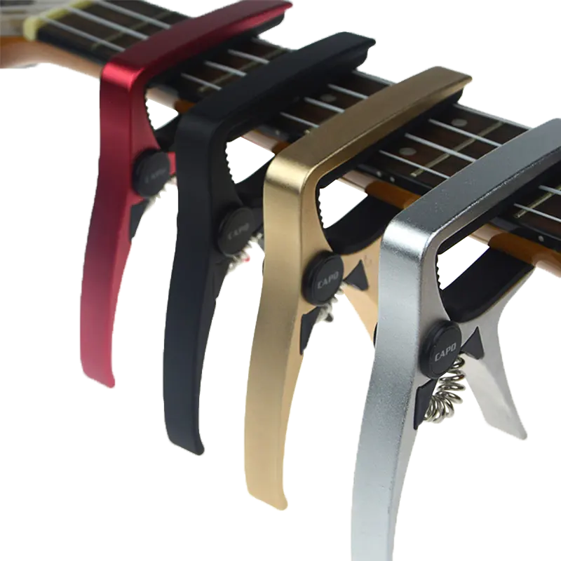 Großartige Qualität günstiger Preis bunte klassische Metall-Qualität-Gitarre Capo Akustik-Gitarren-Tuner eleganter Look Capo