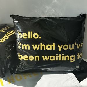 Bolsas de Correo Personalizadas con Logotipo Dorado Rosa para Bolsas de Envío Biodegradables Autoadhesivas, Bolsas de Mensajería Exprés para Calcetines, Zapatos, Piel y <span class=keywords><strong>Embalaje</strong></span> - Product Image 2