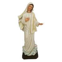 Cadeau catholique en résine chrétienne personnalisée articles de cadeaux religieux catholiques statue de figurine de Vierge Marie Madonna