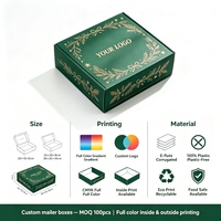 Boîte en carton ondulé en gros, boîte d'expédition personnalisée avec logo, carton cadeau premium avec dorure à chaud pour l'emballage de produits cadeaux de fêtes
