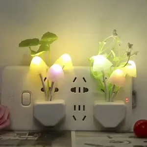 Wholesale Price Mushroom Colorful Night Lighting for Bedroom Decor Cute Birthday Gifts Led Lamp Kids Lovely Presents