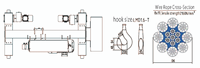 NWH3 3.2 Ton Double Girder Wire Rope Electric Hoist 12m Lift Trolley untuk Overhead Crane M5 dengan Motor 0.45/3.2 kW