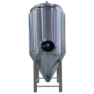 Tanque de fermentação de cerveja cônica, tanque de fermentação de cerveja 100l 200l 300l 500l 1000l 2000l 3000l 5000l
