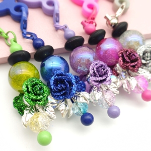 51202 Hạt cườm kim loại lấp lánh màu hồng hợp kim mới, màu sắc Giáng sinh, dùng cho ngành công nghiệp nặng, làm đồ thủ công tự làm, trang trí đồ trang sức, làm bút. - Product Image 4