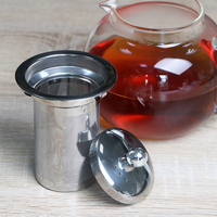 Théière en verre à haute teneur en borosilicate de conception florale Offre Spéciale avec infuseur