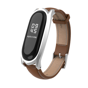 Bracelet de remplacement intelligent en cuir véritable Mijobs GT pour Xiaomi 7 6 5 4 3 - Product Image 4