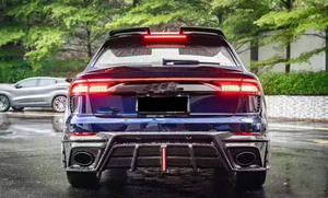 Parachoques de Fibra de Carbono Seca para el Nuevo <span class=keywords><strong>Audi</strong></span> RSQ8 con Salidas de Escape Traseras Iluminadas, Instalación con Tornillos, Ajuste Universal - Product Image 4
