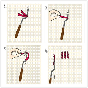 Wholesale Custom Diy Yarn Craft Home Decor Kids Needlework <strong>Latch</strong> <strong>Hook</strong> Rug <strong>Kits</strong> for Starter - Product Image 3