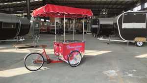 2024 tout nouveau chariot de vélo de crème glacée mobile de rue personnalisé congélateur gelato vendeur de crème glacée chariot de vélo à vendre - Product Image 5